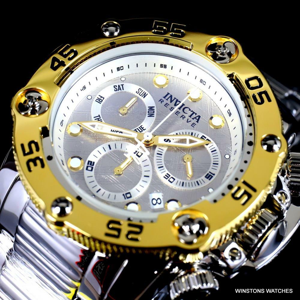 Invicta Reserve Sea Hunter Propeller Meteorite High Polish Swiss 52mm Watch New
