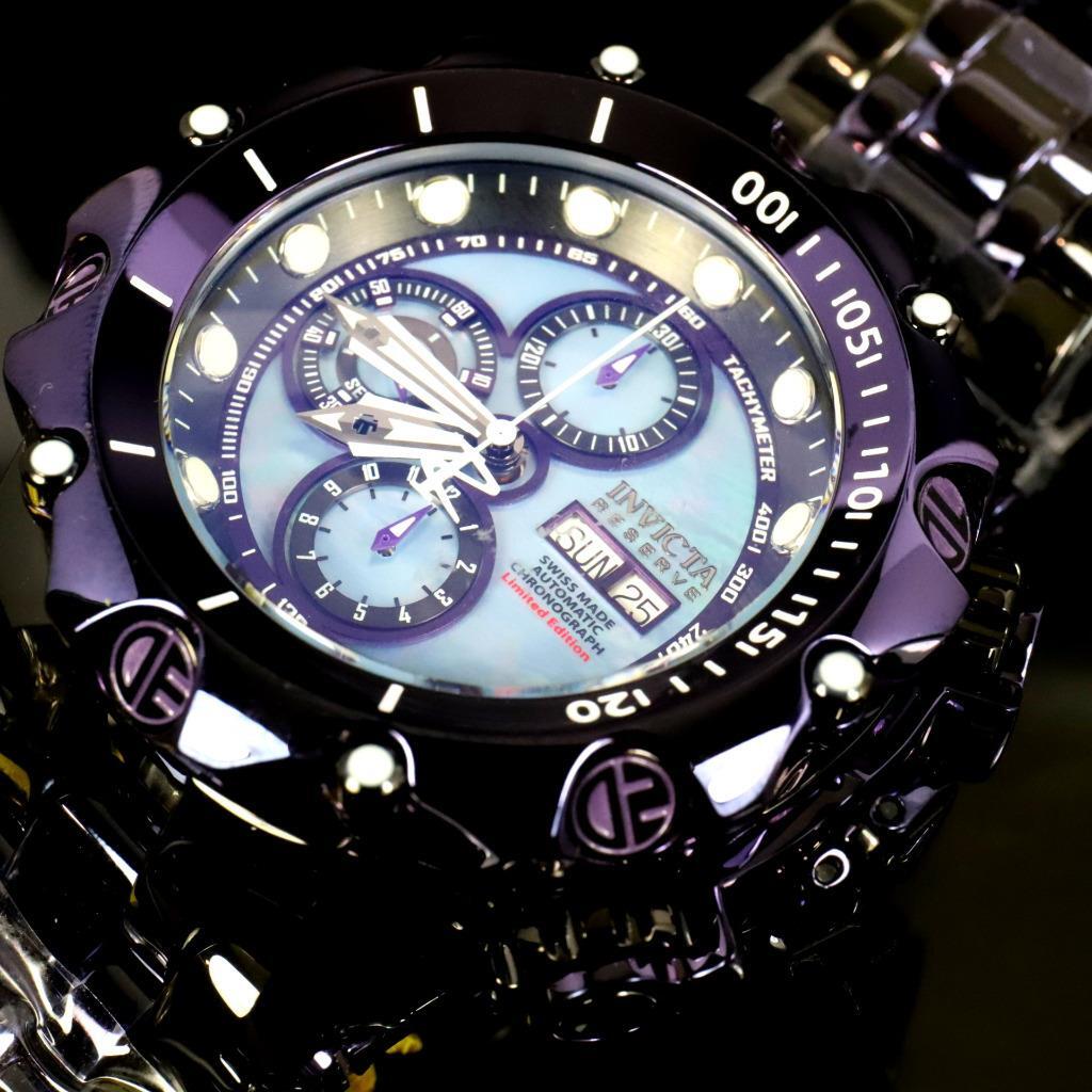 Invicta Reserve Venom Fusion Swiss Made Sellita SW500 Purple Automatic Watch