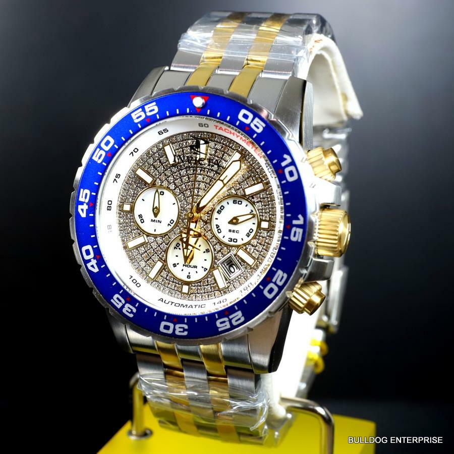 Invicta Reserve Ocean Master 1 CTW Diamond TMI NE88 Automatic 46mm MOP Watch New