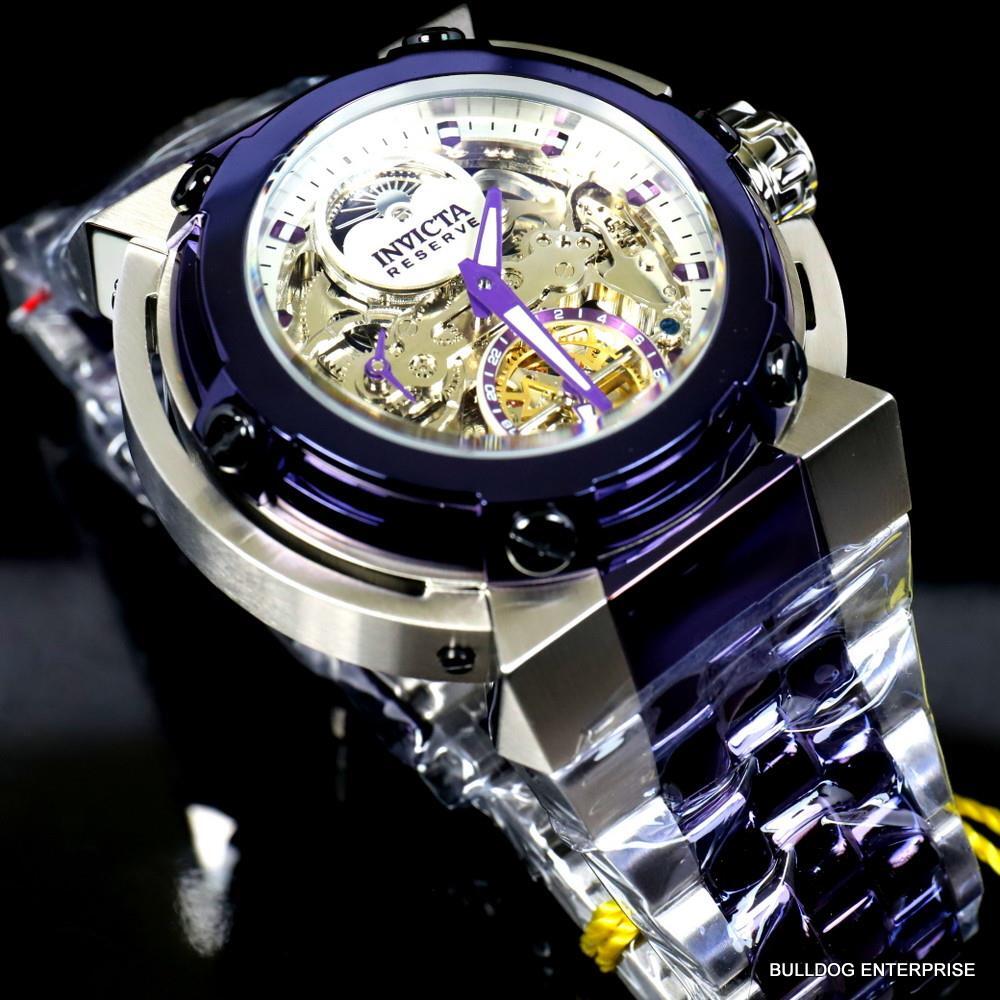 Invicta Reserve X-Wing  Automatic Day/Night Moon Phase Skeletonized Watch New