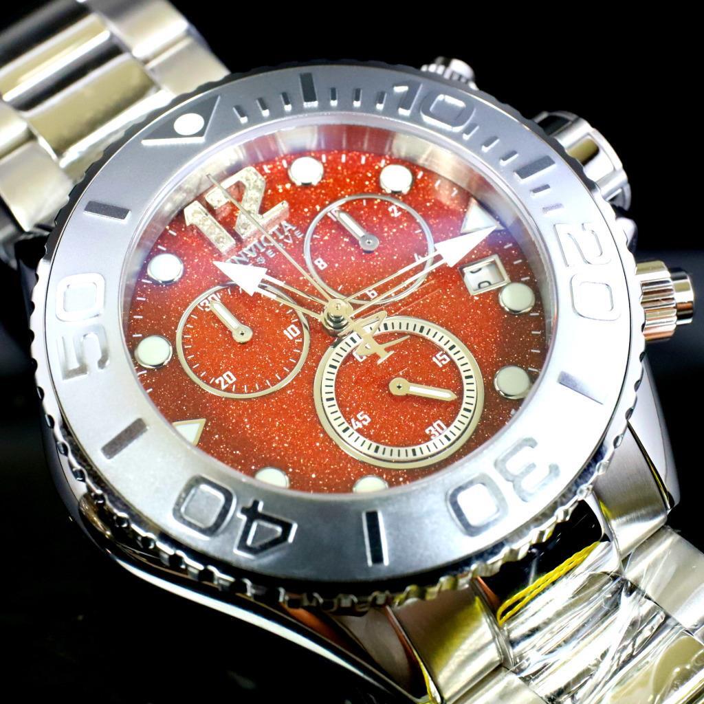 Invicta Masterpiece Reserve Grand Diver Brown Sand Stone Diamond Swiss ETA Watch