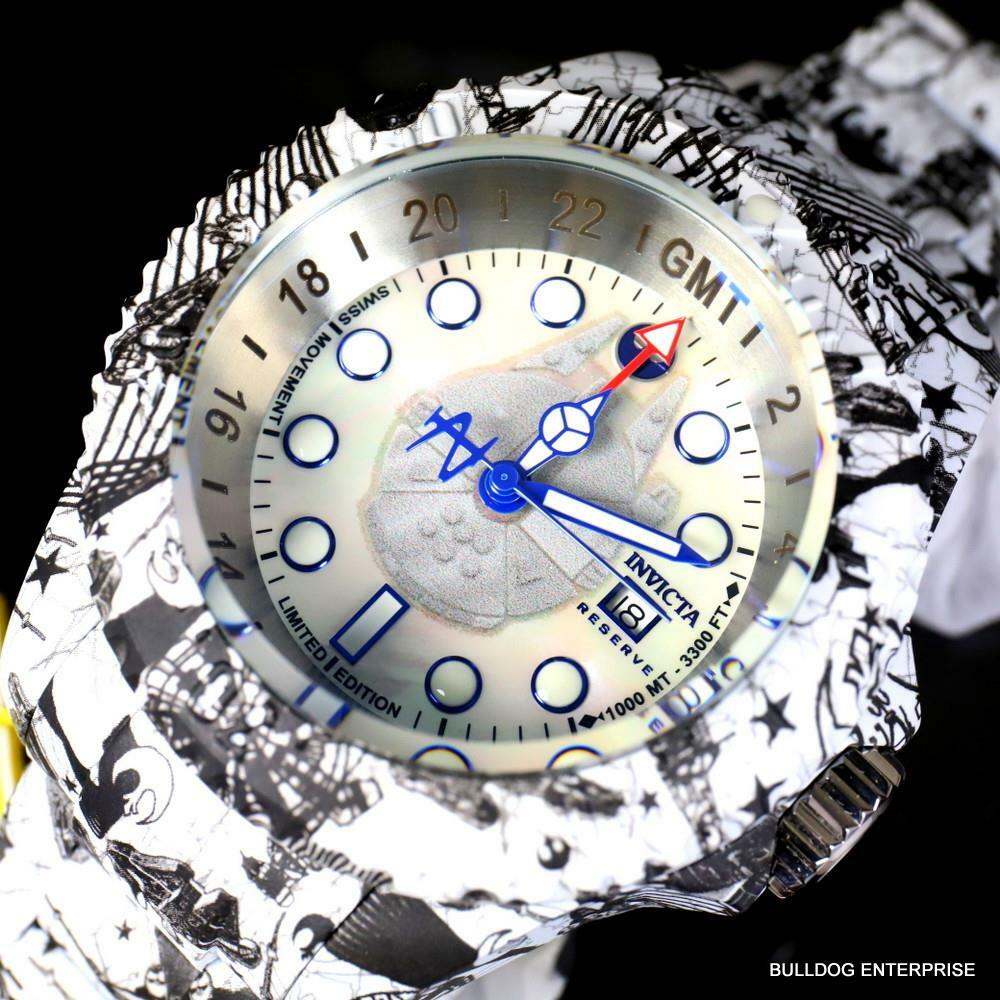 Invicta Reserve Star Wars Hydromax Rebel Alliance Swiss Mvt White Watch 52mm New