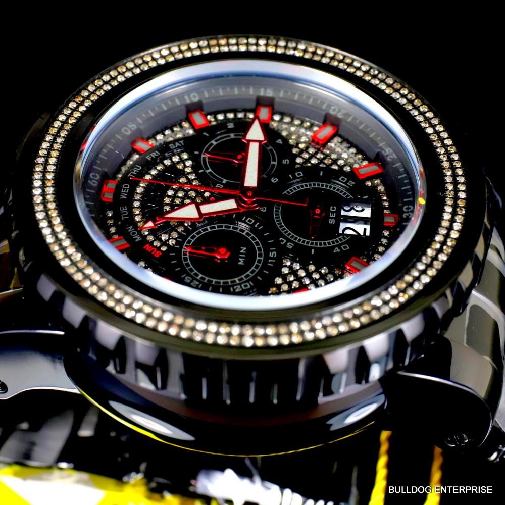 Invicta Sea Hunter Gen II 1.77CTW Diamond Black Label Swiss Mvt 58mm Watch New
