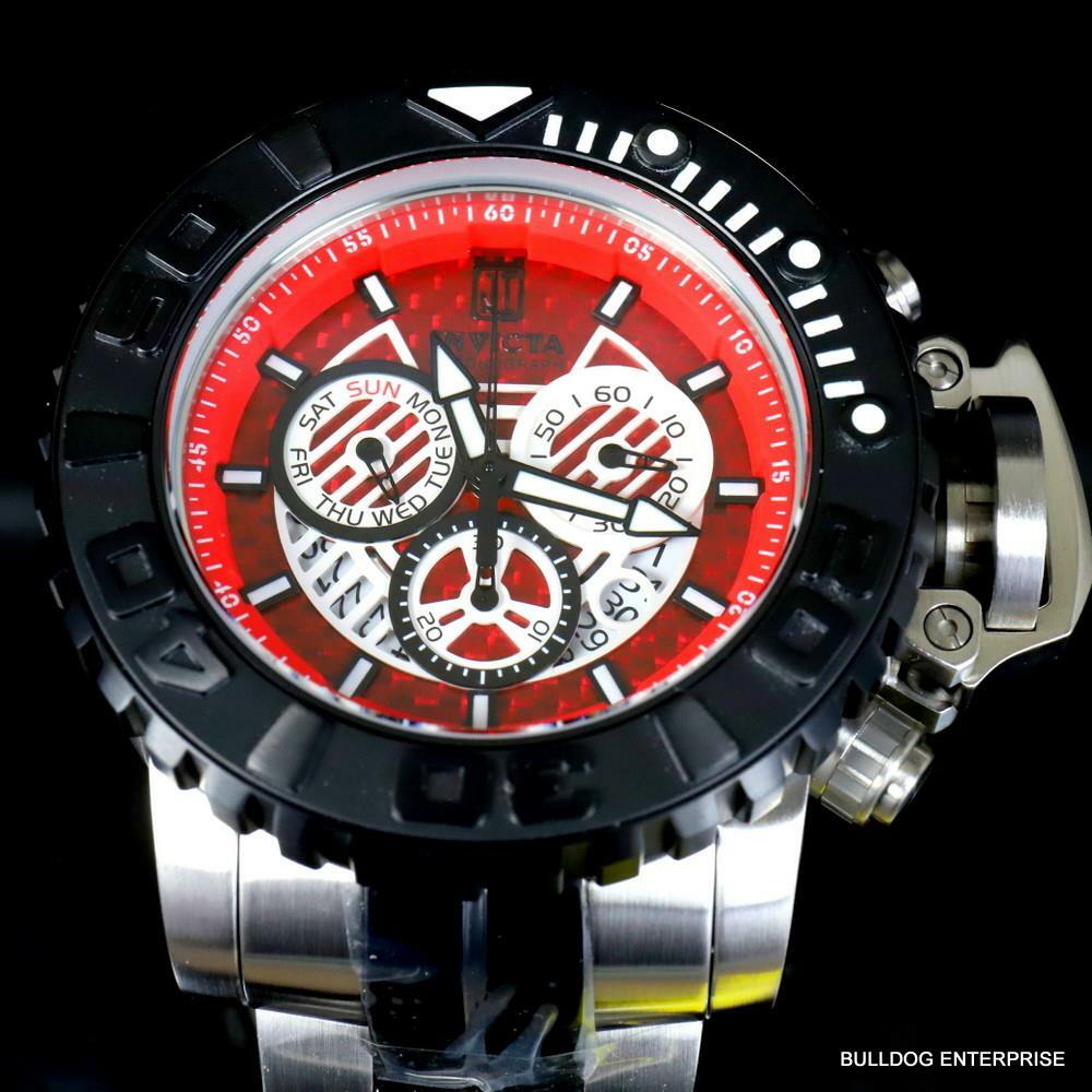 Invicta JT Sea Hunter Gen II Steel Red Glass Fiber Swiss Mvt 58mm Watch New