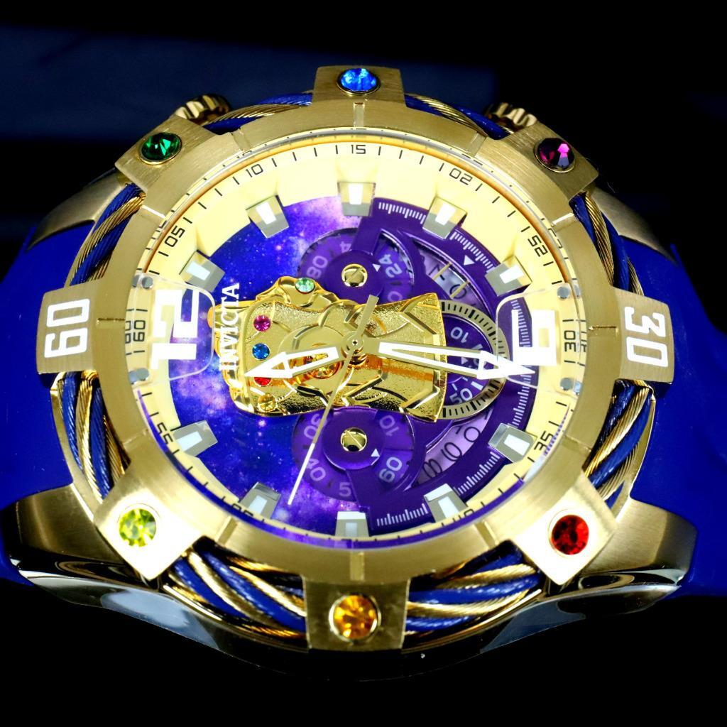 Invicta Marvel Thanos Infinity Gauntlet Chronograph 52mm Crystal Watch New