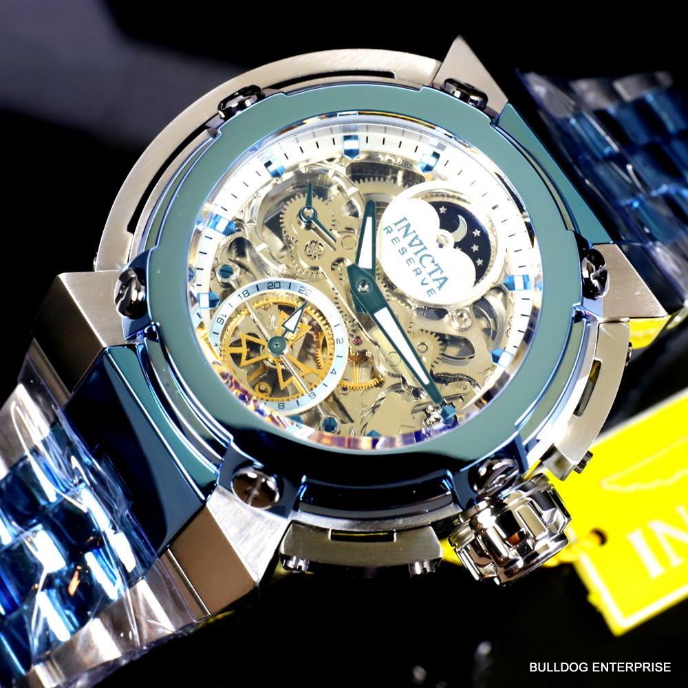 Invicta Reserve X-Wing  Automatic Day/Night Moon Phase Skeletonized Watch New