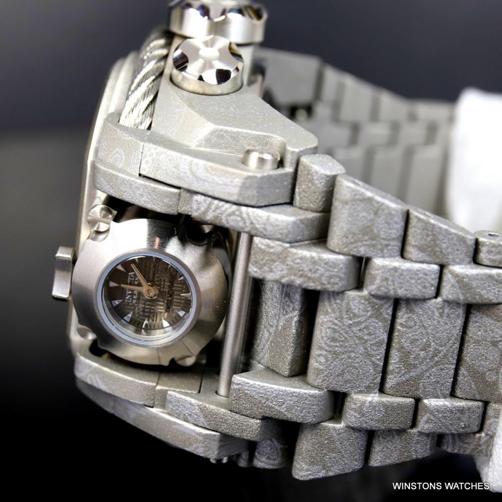 Invicta Reserve Bolt Zeus Magnum Hydroplated Gray Steel 52mm Swiss Mvt Watch New