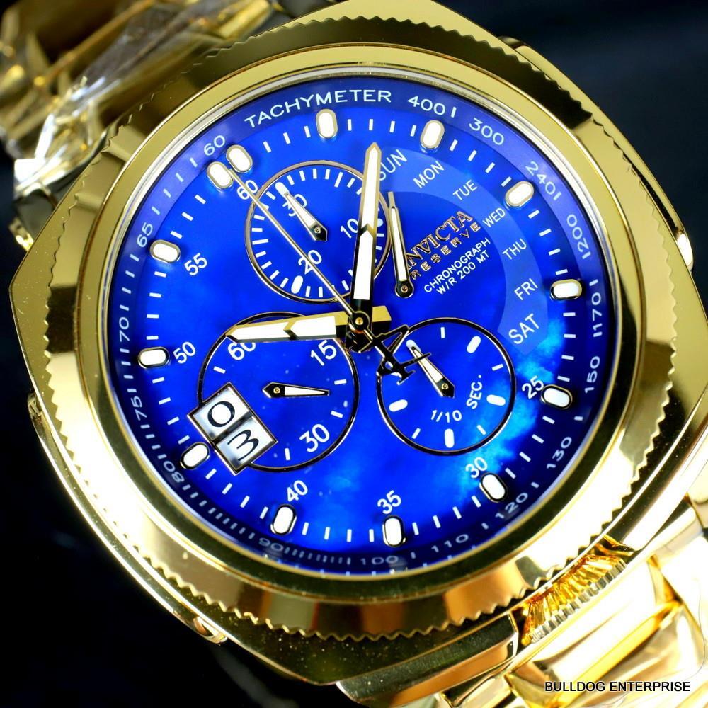 Invicta Reserve Russian Diver Excursion 15th Anniversary Gold Plated Watch New