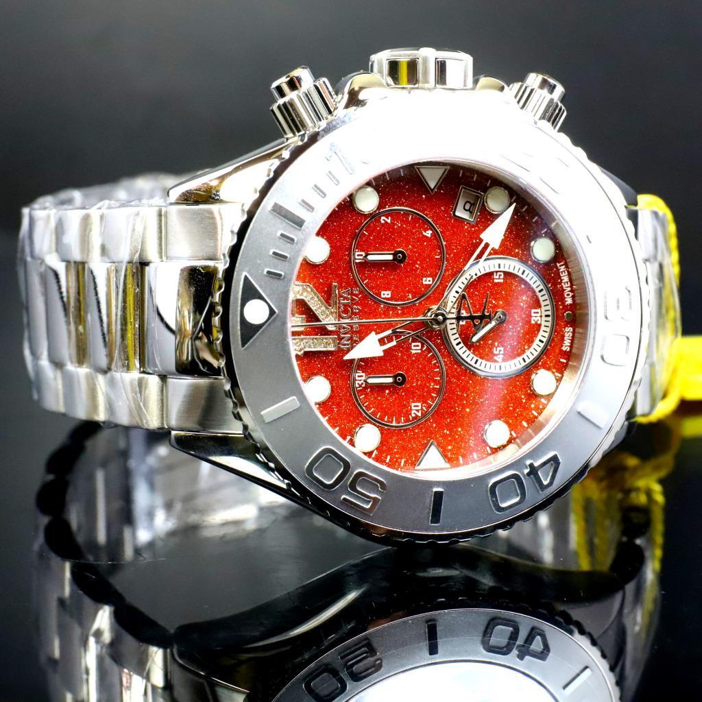 Invicta Masterpiece Reserve Grand Diver Brown Sand Stone Diamond Swiss ETA Watch