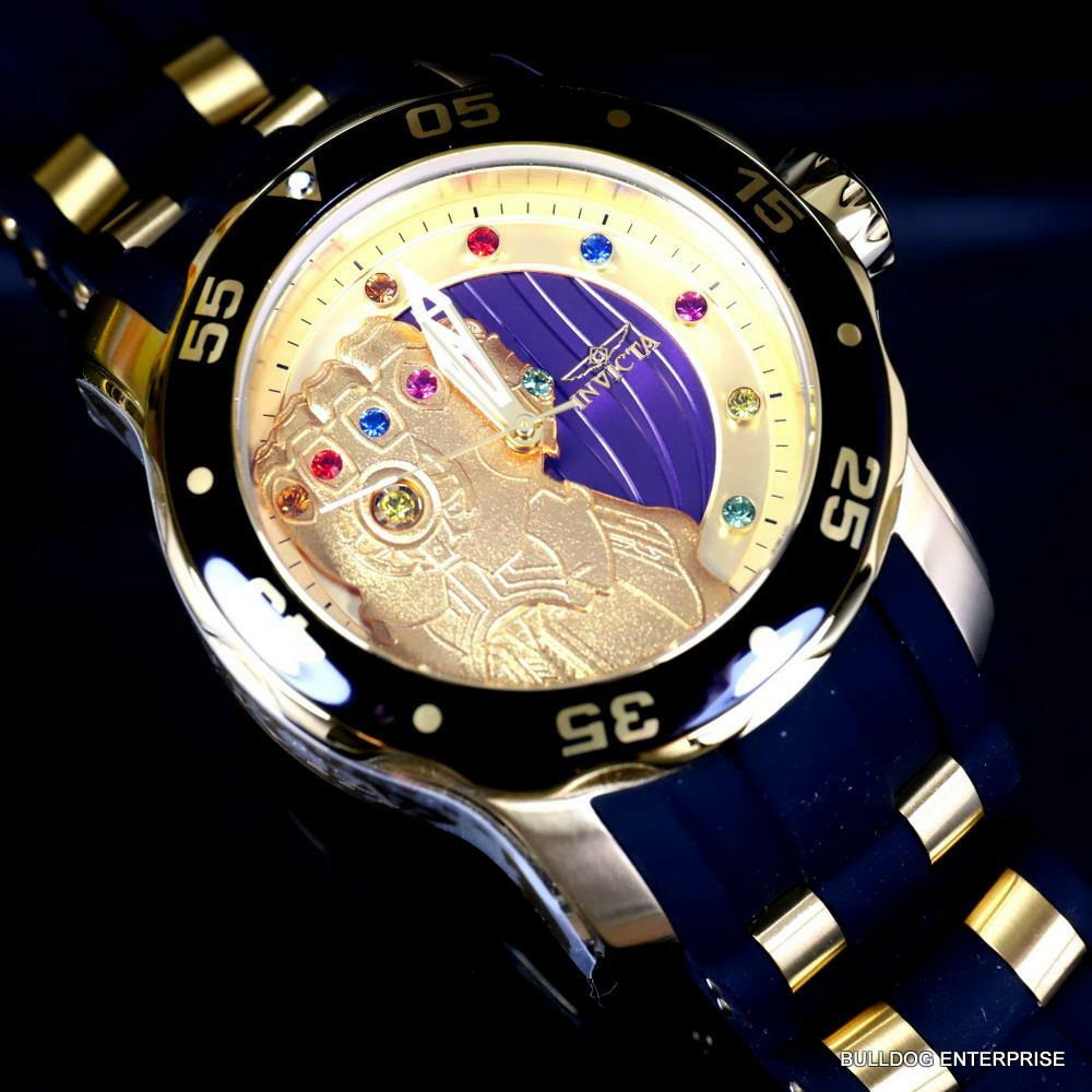 Invicta Marvel Thanos Infinity Stones Gem Pro Diver Scuba Limited Watch 48mm New