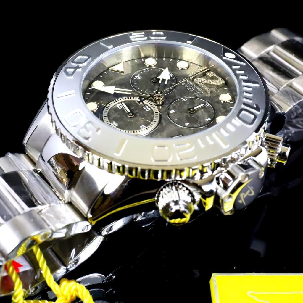 Invicta Masterpiece Reserve Grand Diver Black Marble Diamond Swiss ETA Watch