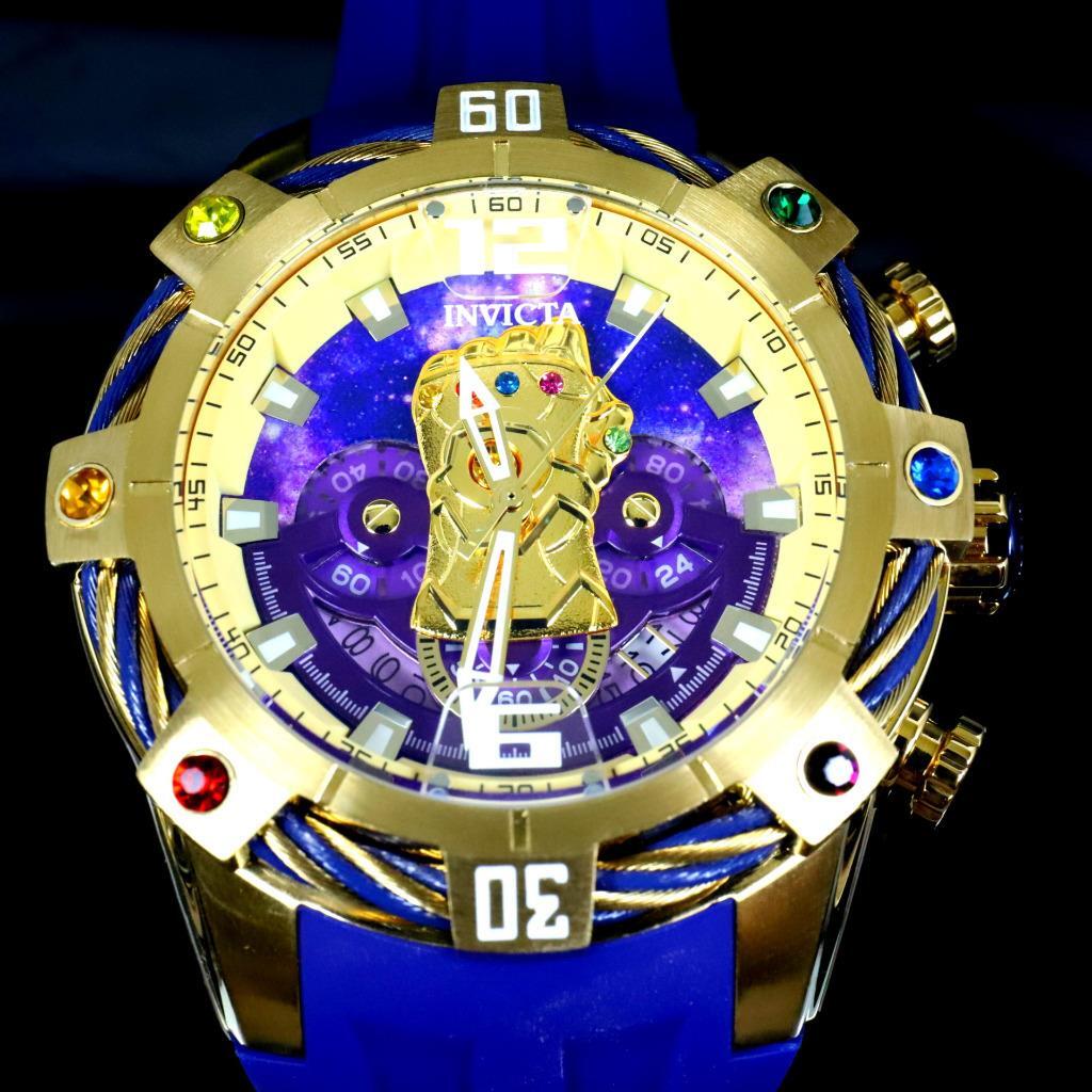Invicta Marvel Thanos Infinity Gauntlet Chronograph 52mm Crystal Watch New