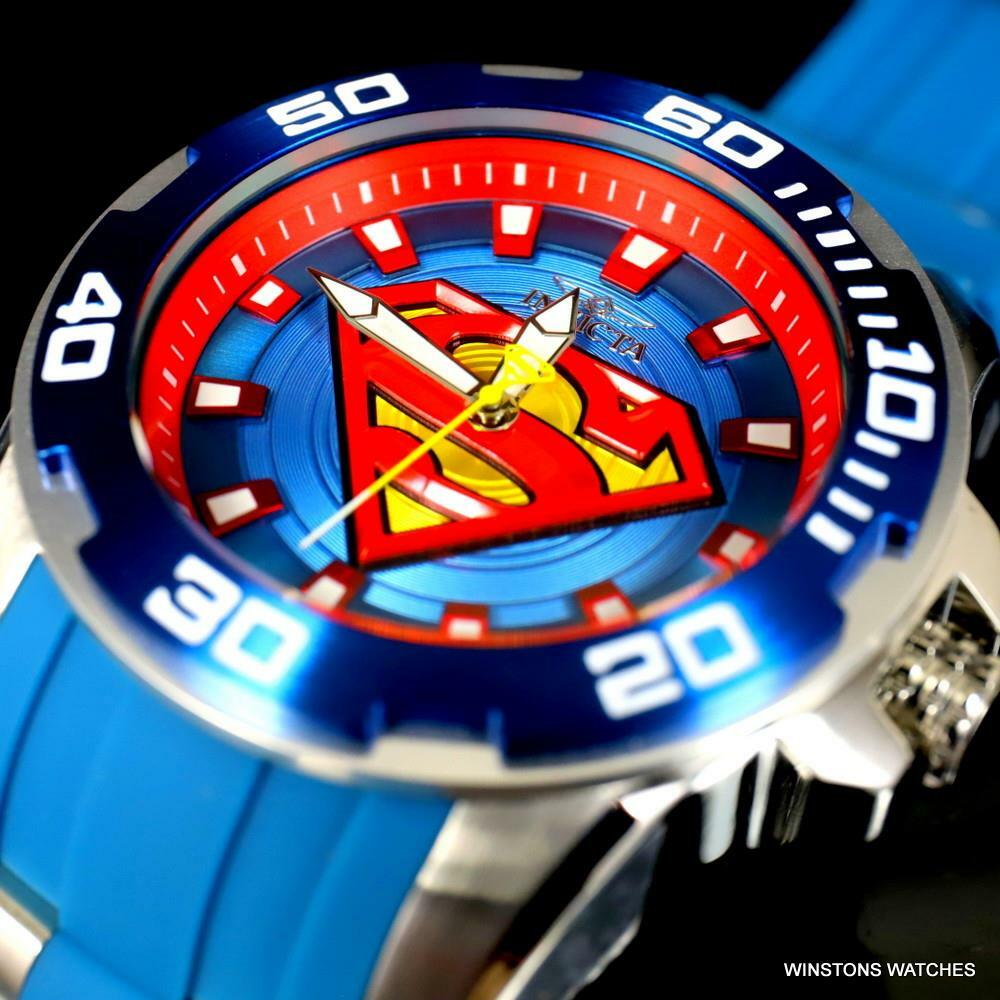 Invicta DC Comics Superman Pro Diver Scuba Blue 50mm Limited Edition Watch New