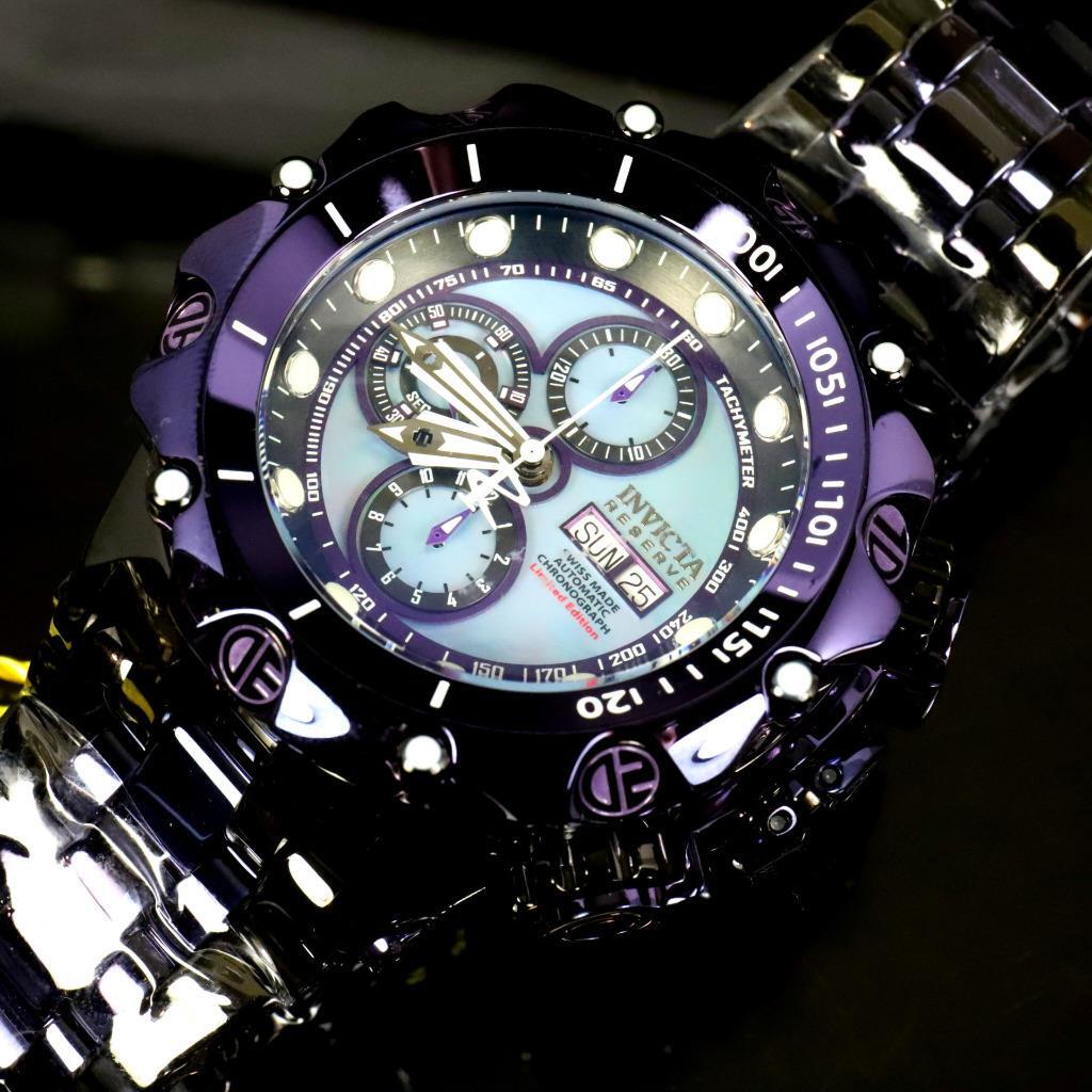 Invicta Reserve Venom Fusion Swiss Made Sellita SW500 Purple Automatic Watch