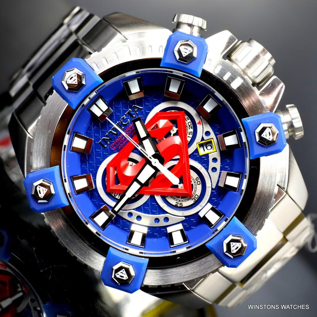 Invicta DC Comics Superman Grand Octane Arsenal 63mm Steel Swiss Mvt Watch New