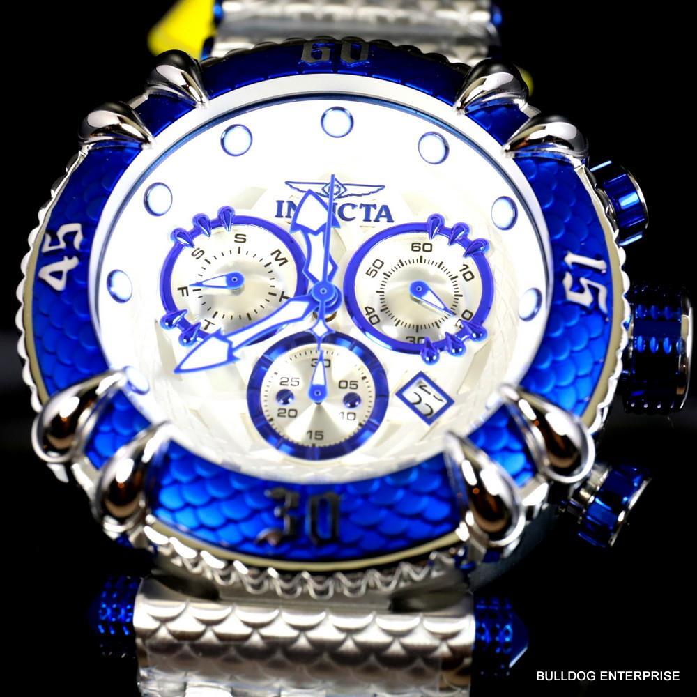 Invicta Subaqua Talon Chronograph Stainlesss Steel 52mm Swiss Mvt Blue Watch New