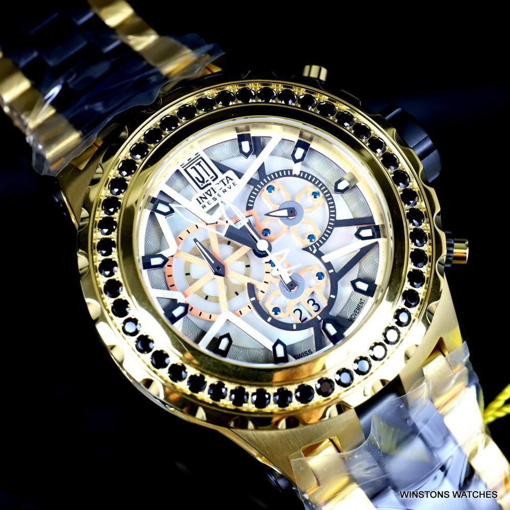 Invicta  Reserve JT Subaqua Specialty 5CTW Spinel Gold Plated 52mm Watch New