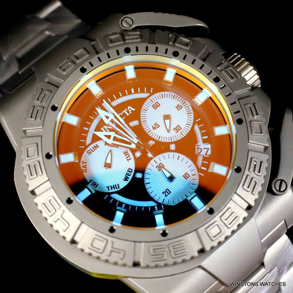 Invicta Coalition Forces Tinted Crystal Titanium 52mm Ronda Z60 Watch New