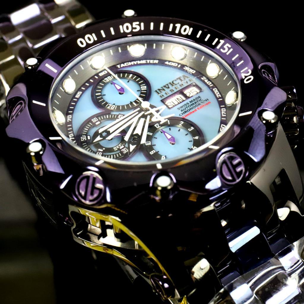 Invicta Reserve Venom Fusion Swiss Made Sellita SW500 Purple Automatic Watch