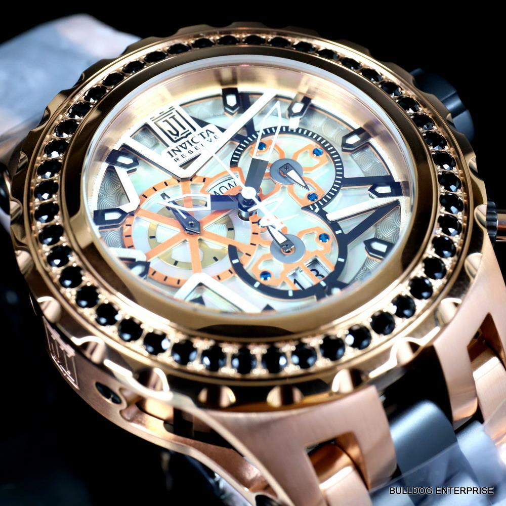 Invicta  Reserve JT Subaqua Specialty 5CTW Black Spinel Rose Gold 52mm Watch New