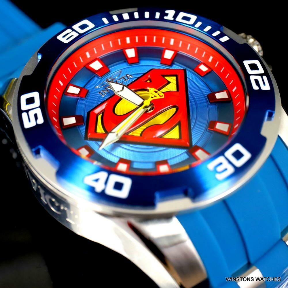 Invicta DC Comics Superman Pro Diver Scuba Blue 50mm Limited Edition Watch New