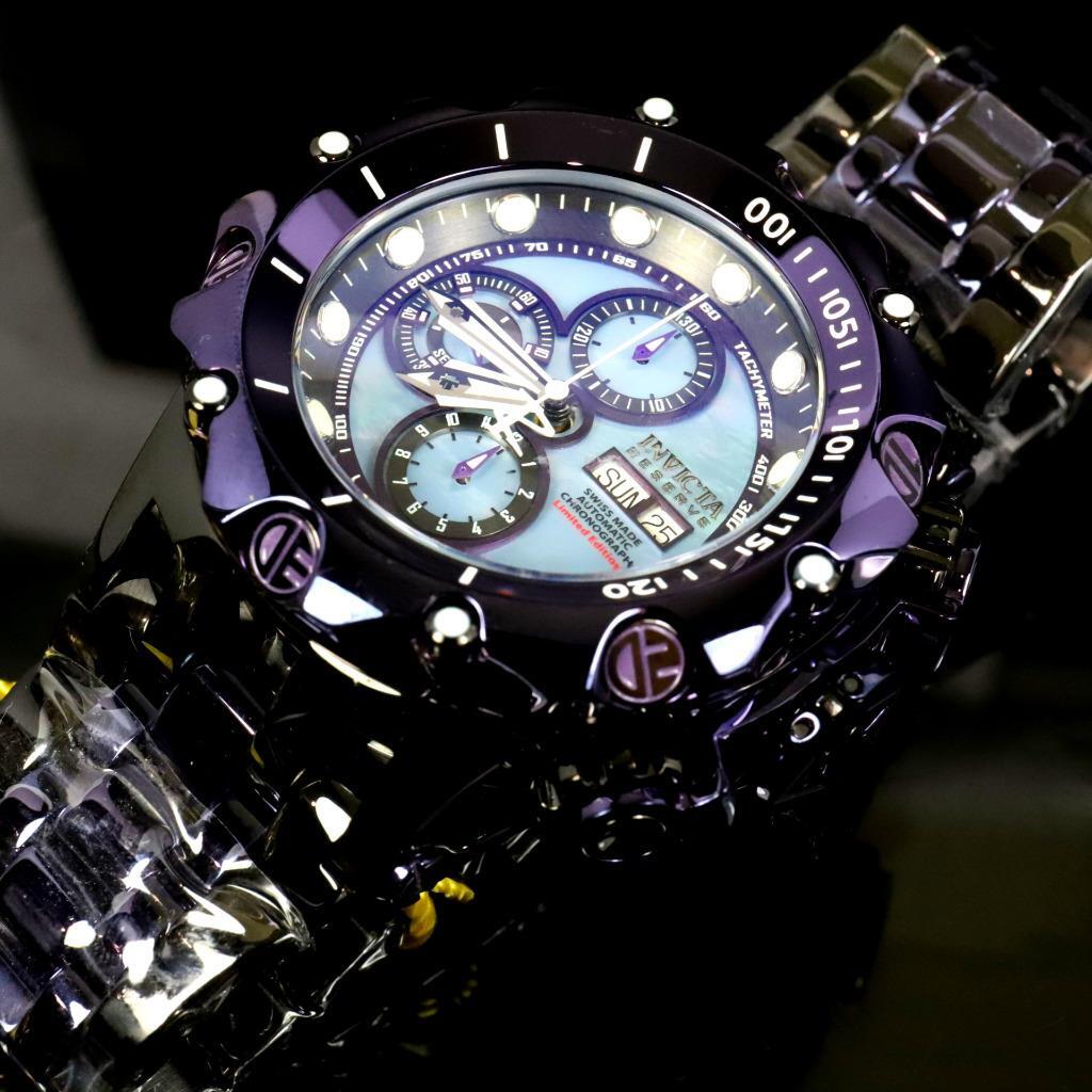 Invicta Reserve Venom Fusion Swiss Made Sellita SW500 Purple Automatic Watch