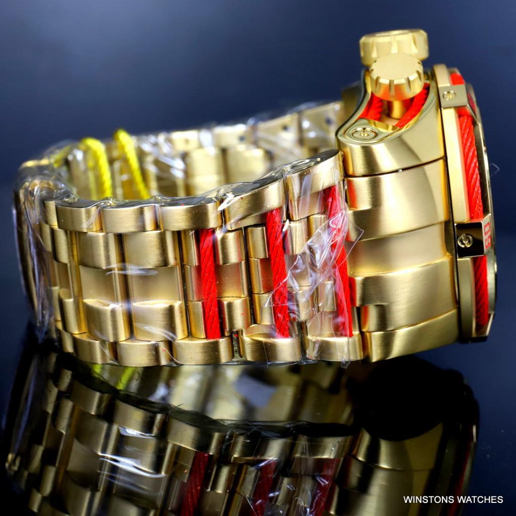 Invicta Reserve Bolt Zeus Marvel Iron Man 52mm Steel Swiss Mvt Blue Watch New