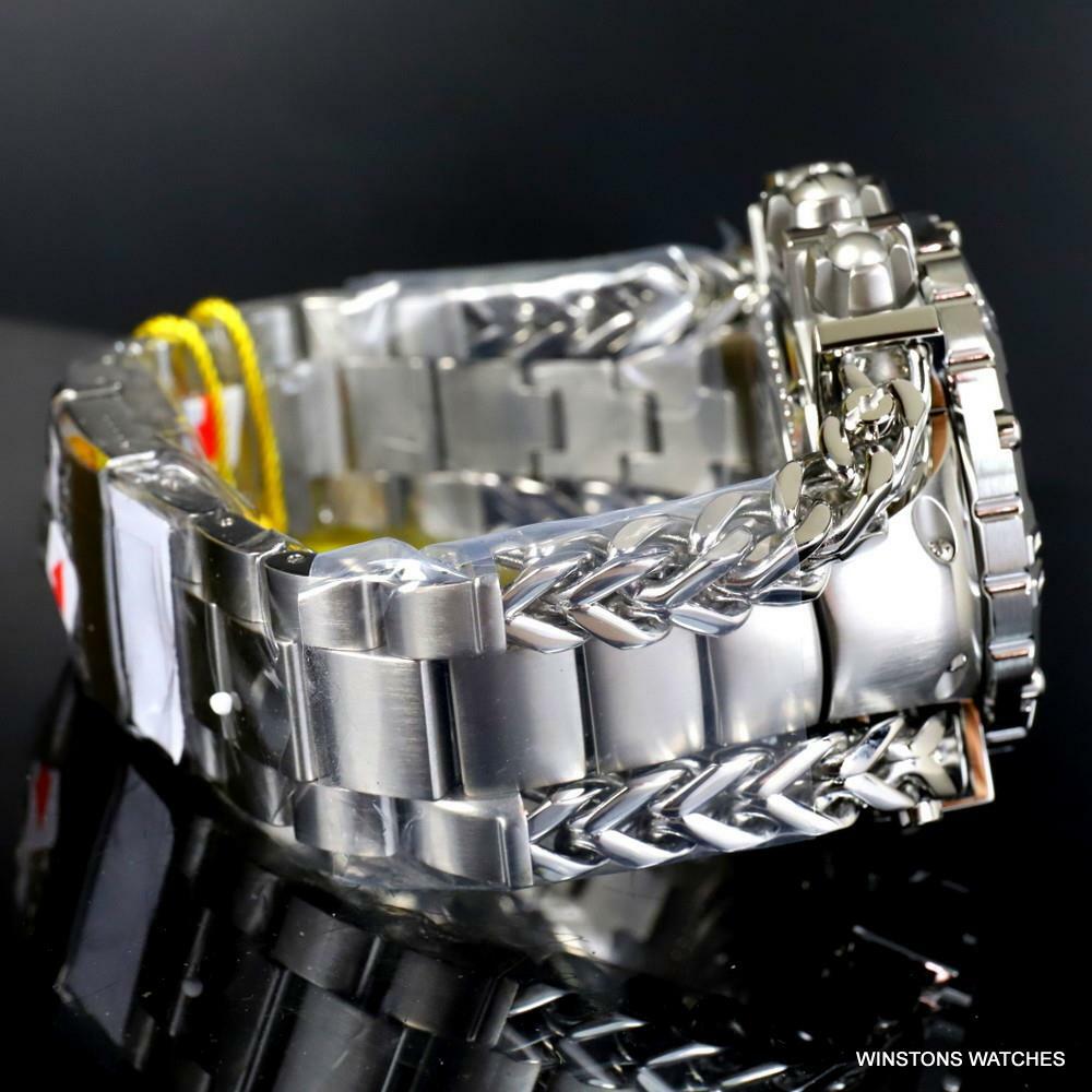 Invicta Réserve Gladiateur 1.17CTW Diamant Inox Acier Suisse 61mm Montre Neuve