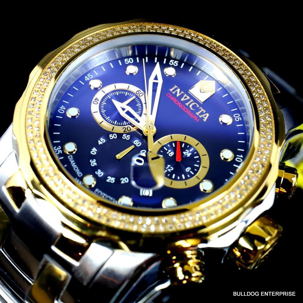 Invicta Pro Diver Scuba .66 CTW Diamond Edition 2 Tone Steel Bracelet Watch New