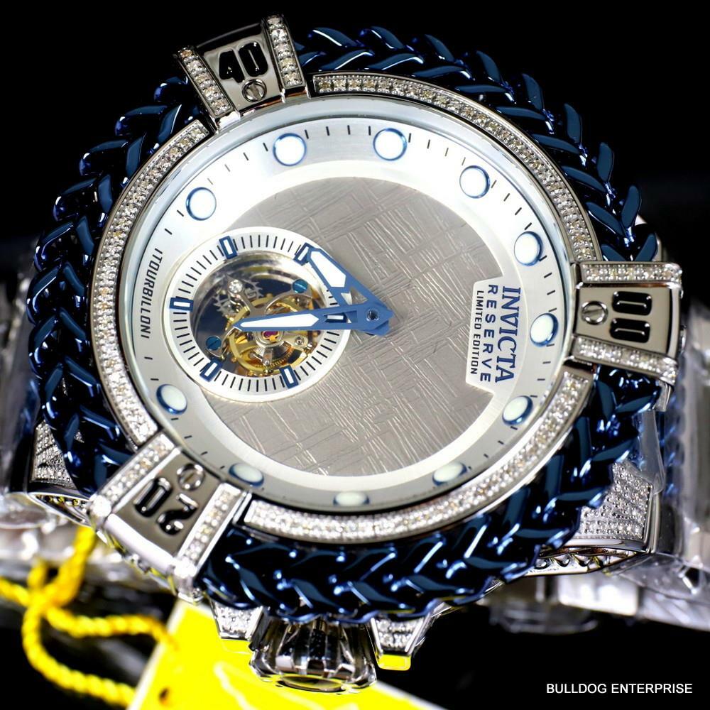 Invicta Reserve Bolt Hercules Meteorite 1.26 CTW Diamond Tourbillon Watch New