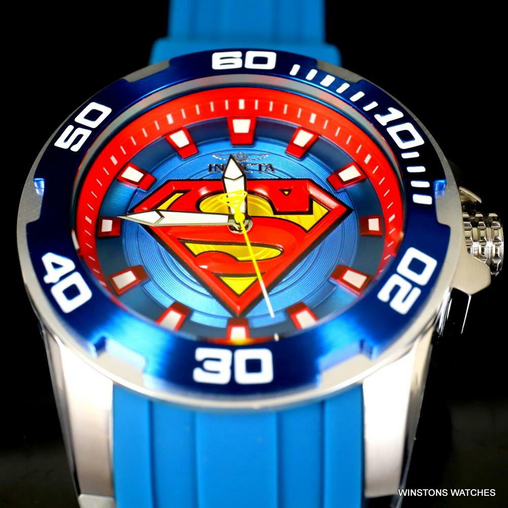 Invicta DC Comics Superman Pro Diver Scuba Blue 50mm Limited Edition Watch New