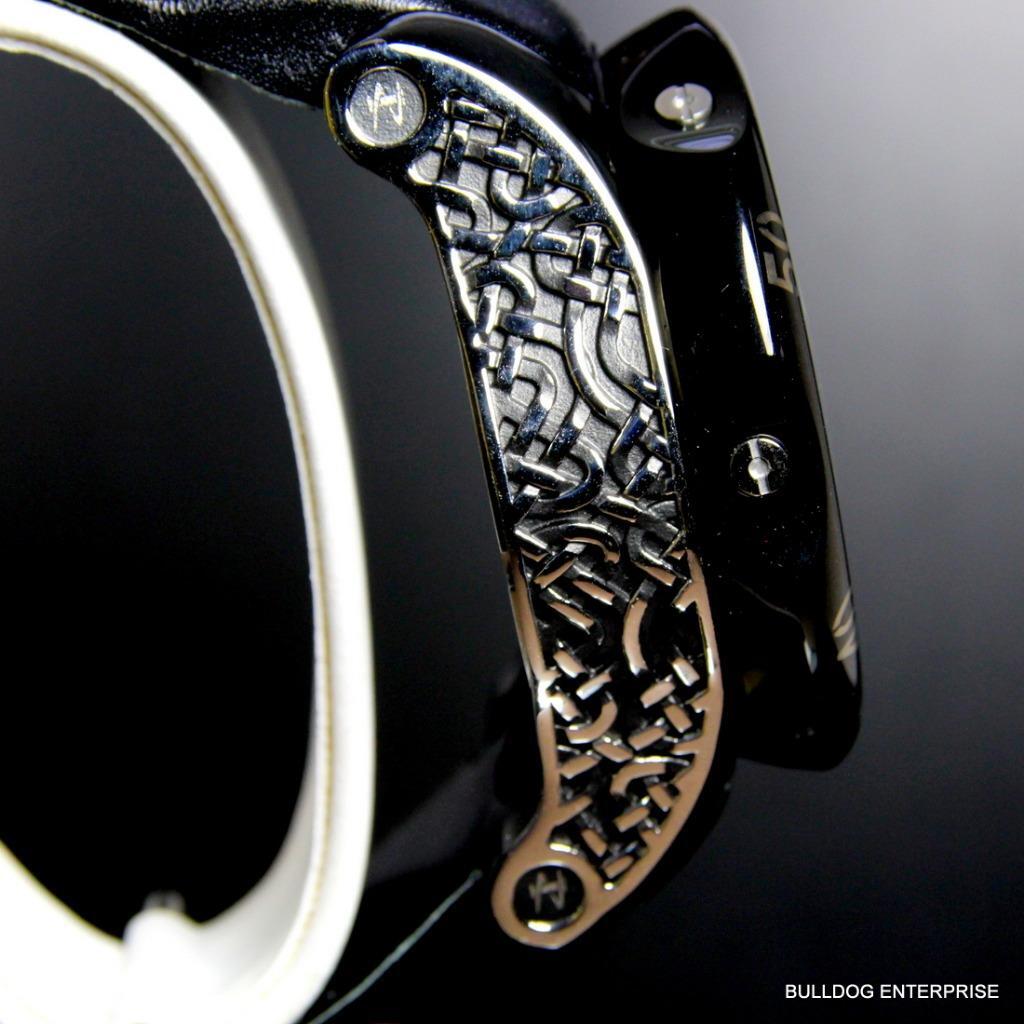 Invicta 52mm Reserve Venom Swiss Made Chronograph Black Leather Watch New