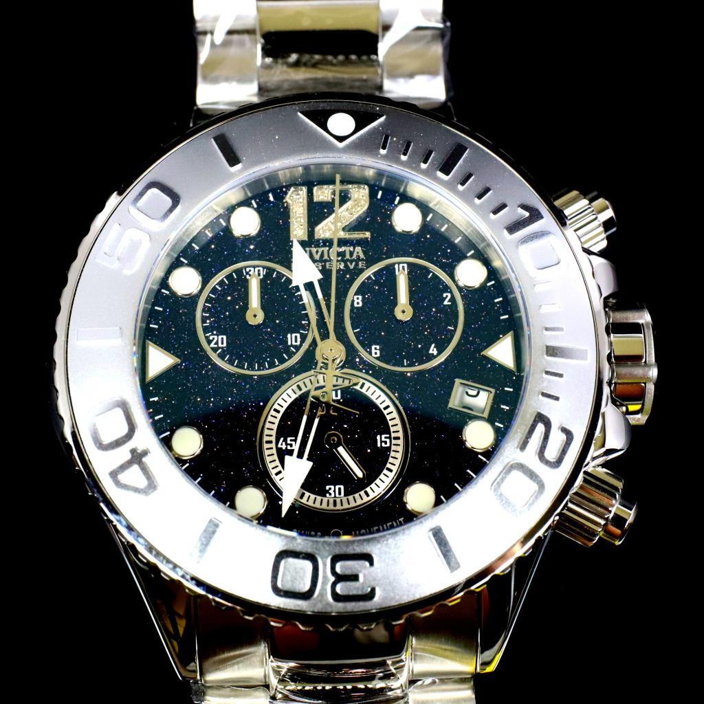 Invicta Masterpiece Reserve Grand Diver Blue Sand Stone Diamond Swiss ETA Watch