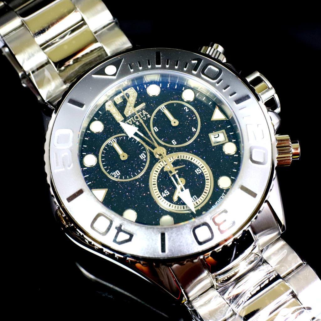 Invicta Masterpiece Reserve Grand Diver Blue Sand Stone Diamond Swiss ETA Watch