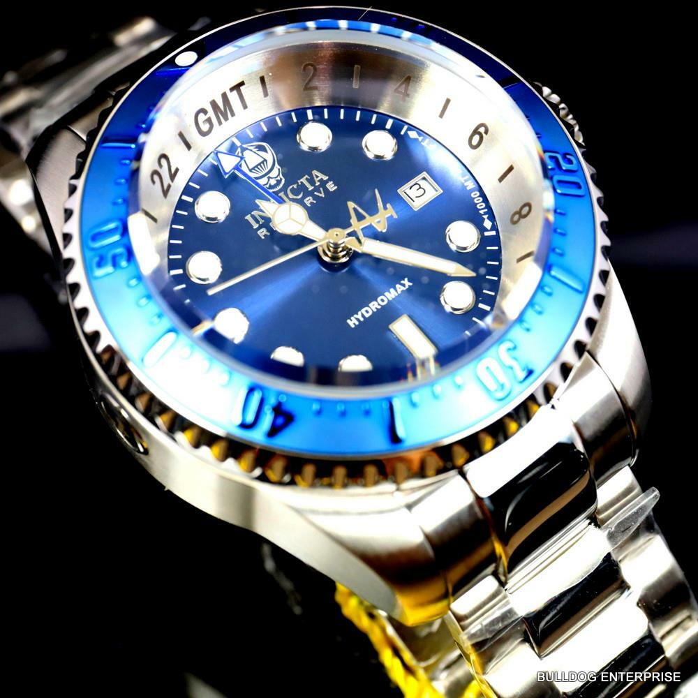 Invicta Reserve Hydromax Swiss Made Gold Tone Stainless Steel Watch 52mm New