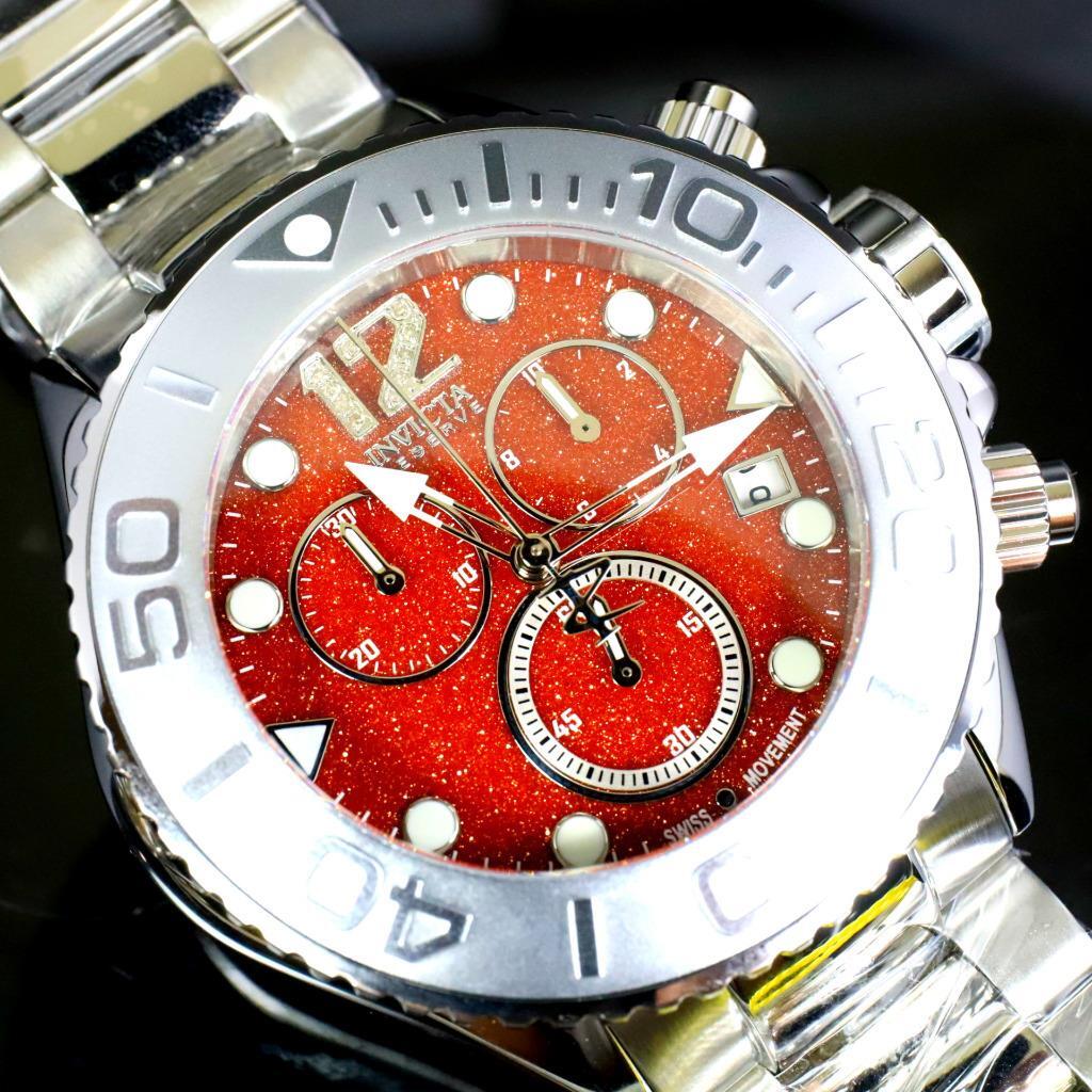 Invicta Masterpiece Reserve Grand Diver Brown Sand Stone Diamond Swiss ETA Watch