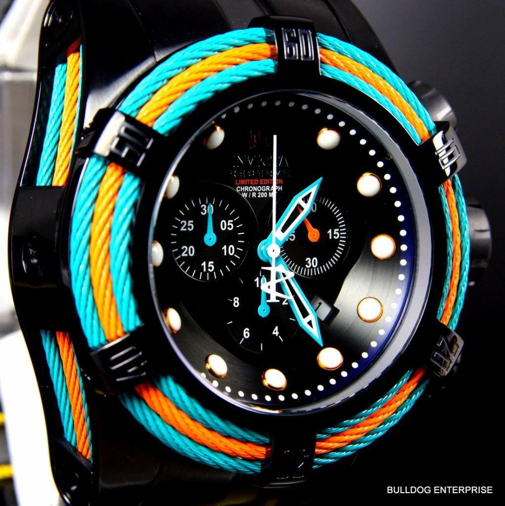 Invicta Reserve Jason Taylor JT Bolt Zeus Tri Cable Swiss Black Miami Watch New