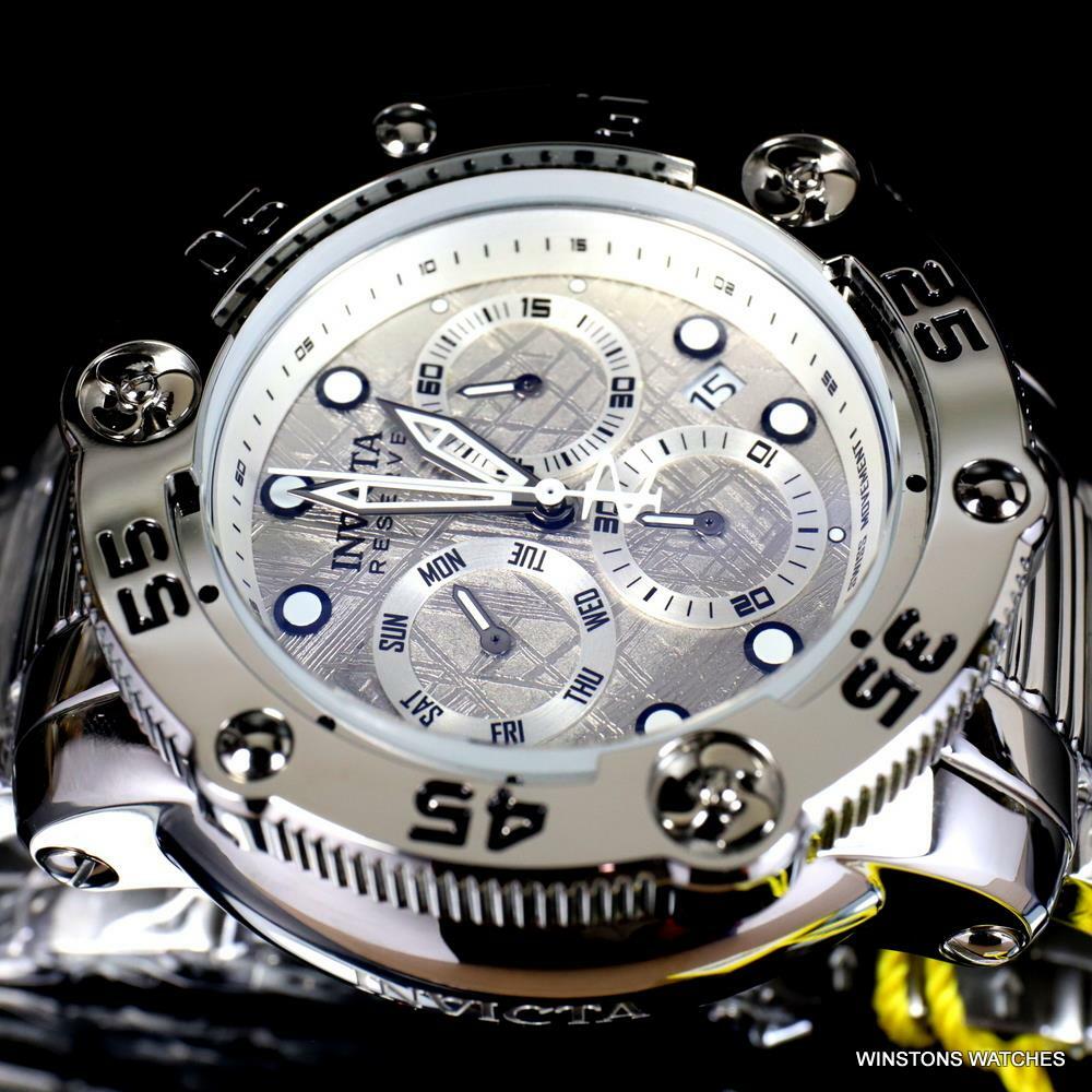 Invicta Reserve Sea Hunter Propeller Meteorite High Polish Swiss 52mm Watch New