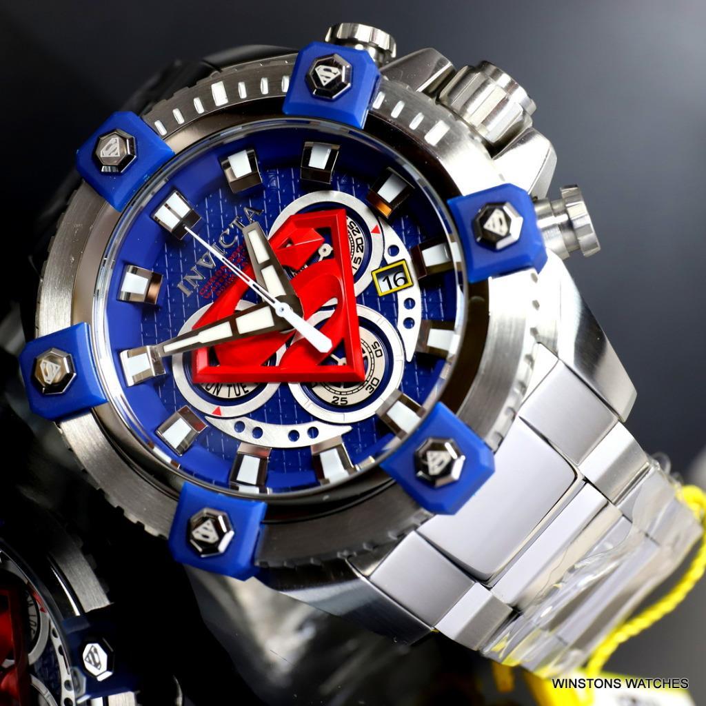 Invicta DC Comics Superman Grand Octane Arsenal 63mm Steel Swiss Mvt Watch New