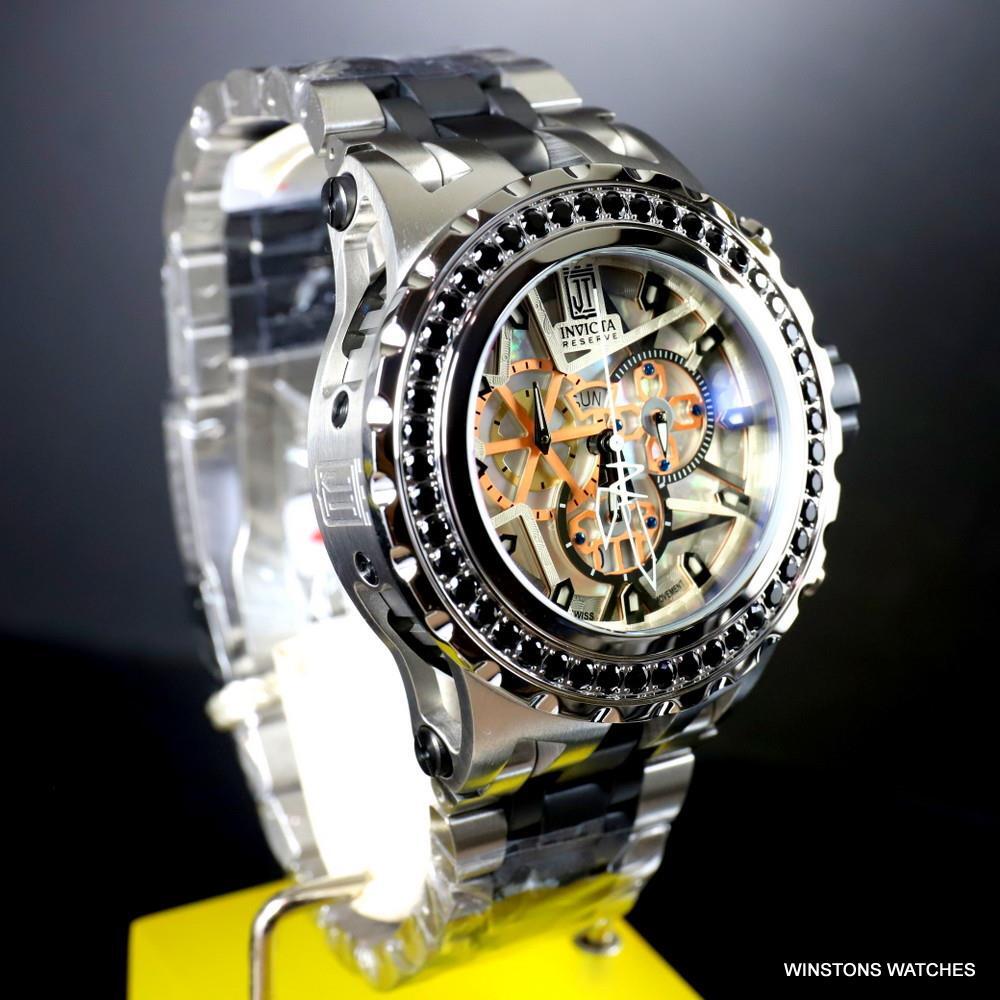 Invicta Reserve JT Subaqua Specialty 5CTW Spinel Stainless Steel MOP Watch New