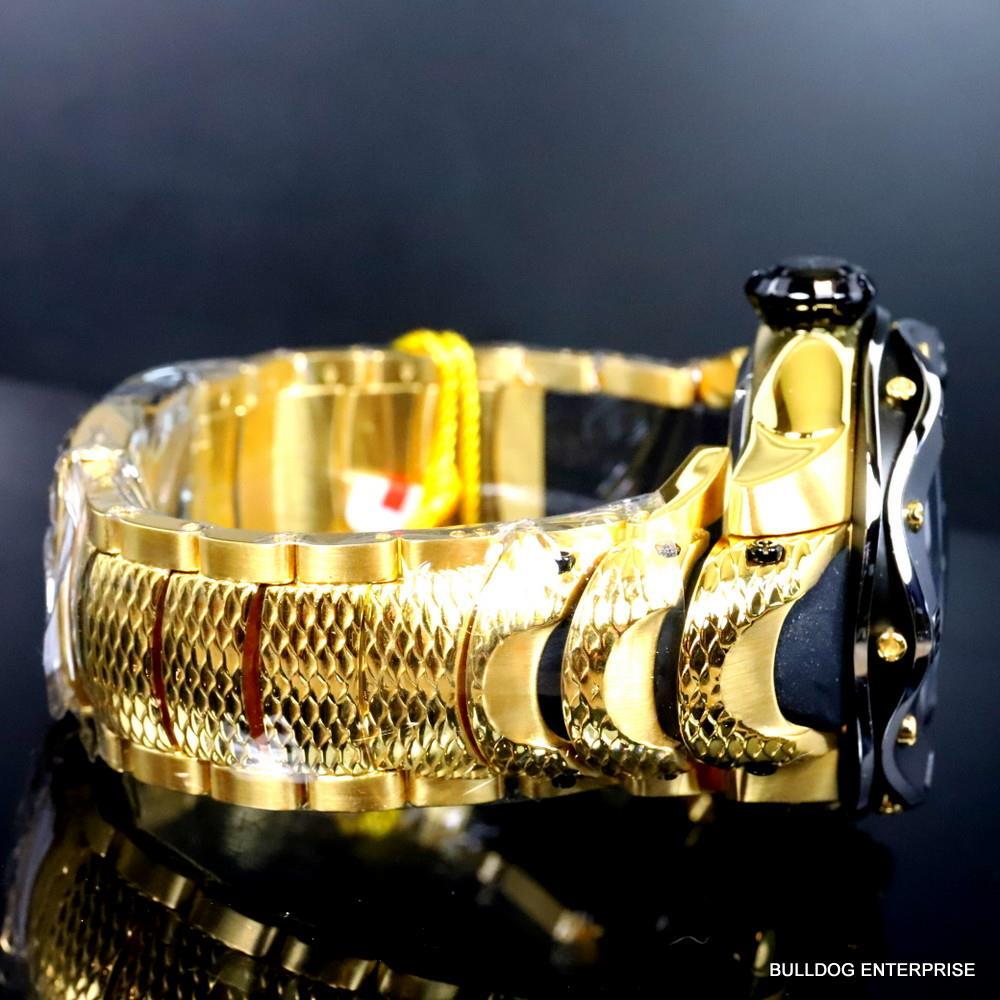 Invicta Reserve Kraken Swiss R150 Automatic Abalone Gold Plated Watch 52mm New