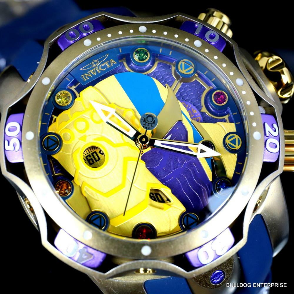 Invicta Marvel Thanos Venom Gen III Infiniti Gauntlet Chronograph 52mm Watch New