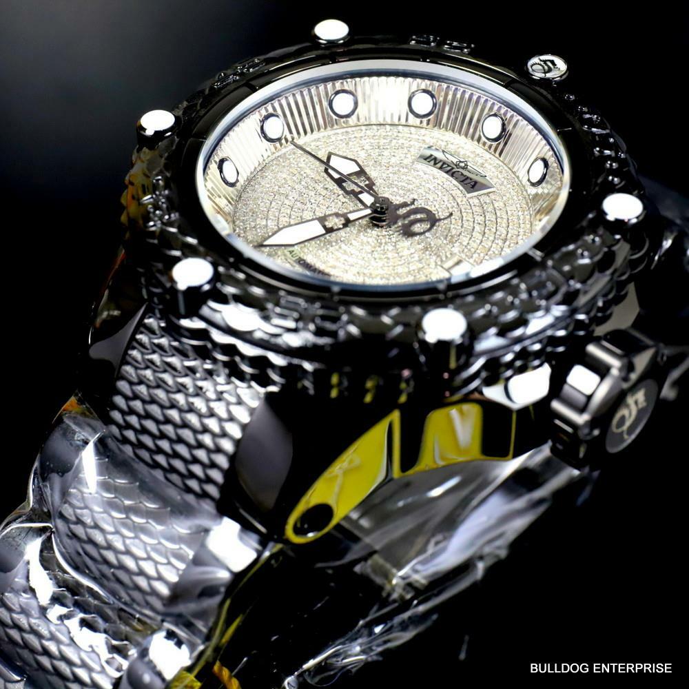 Invicta Subaqua Noma VI 1.81 CTW Diamond Automatic Black Steal Watch 52mm New