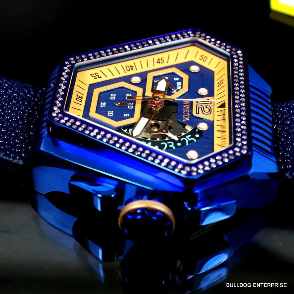 Invicta Speedway .76 CTW Diamond Triangular Stingray Chrono Swiss Mvt Watch New