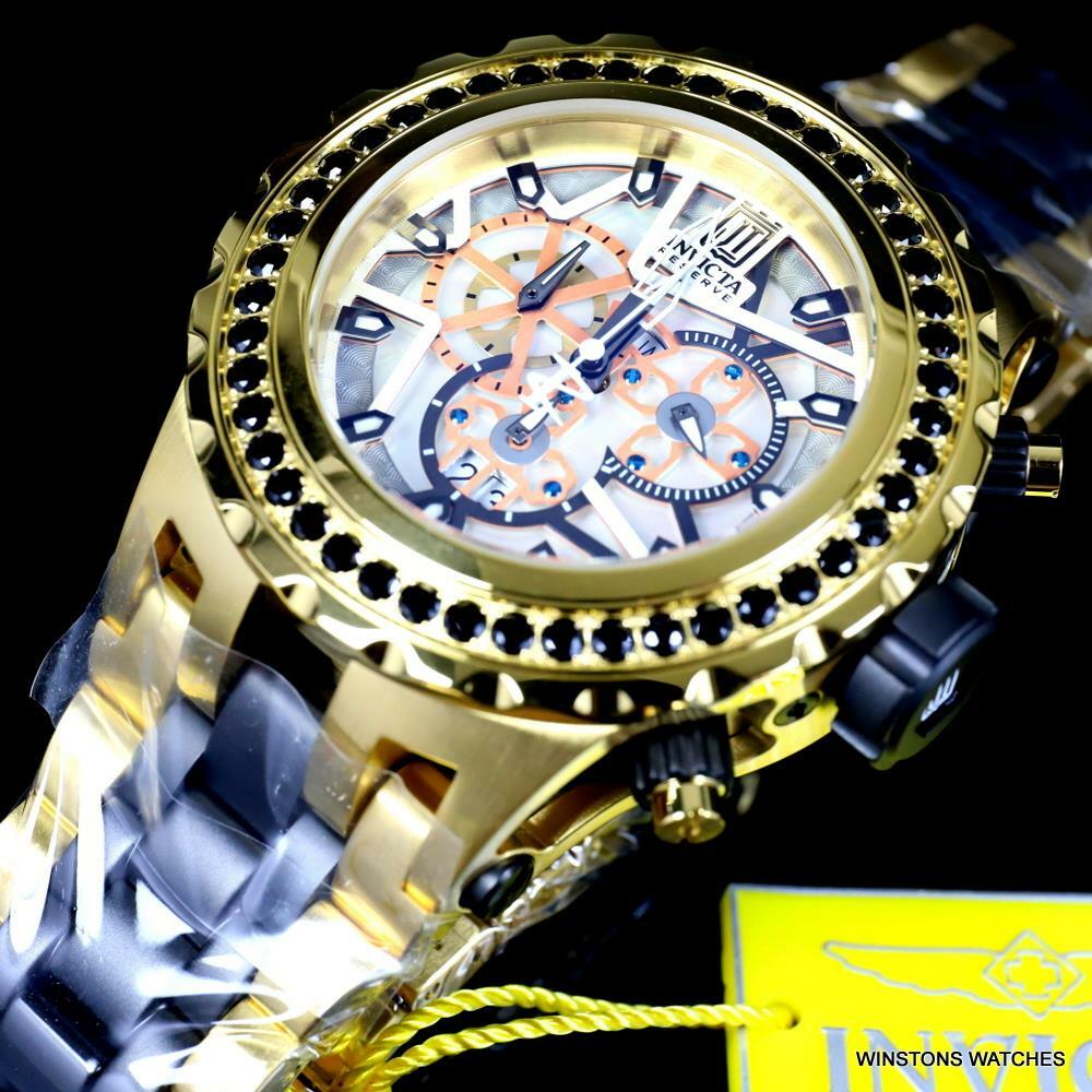 Invicta  Reserve JT Subaqua Specialty 5CTW Spinel Gold Plated 52mm Watch New