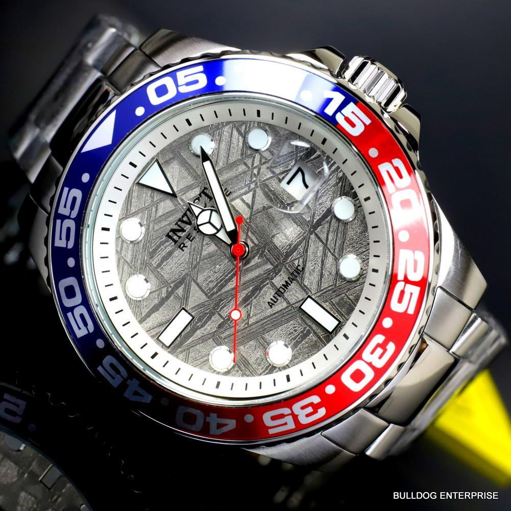 Invicta Reserve Pro Diver Meteorite Automatic Pepsi Cola 46mm Steel Watch New