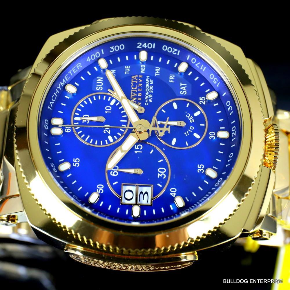 Invicta Reserve Russian Diver Excursion 15th Anniversary Gold Plated Watch New