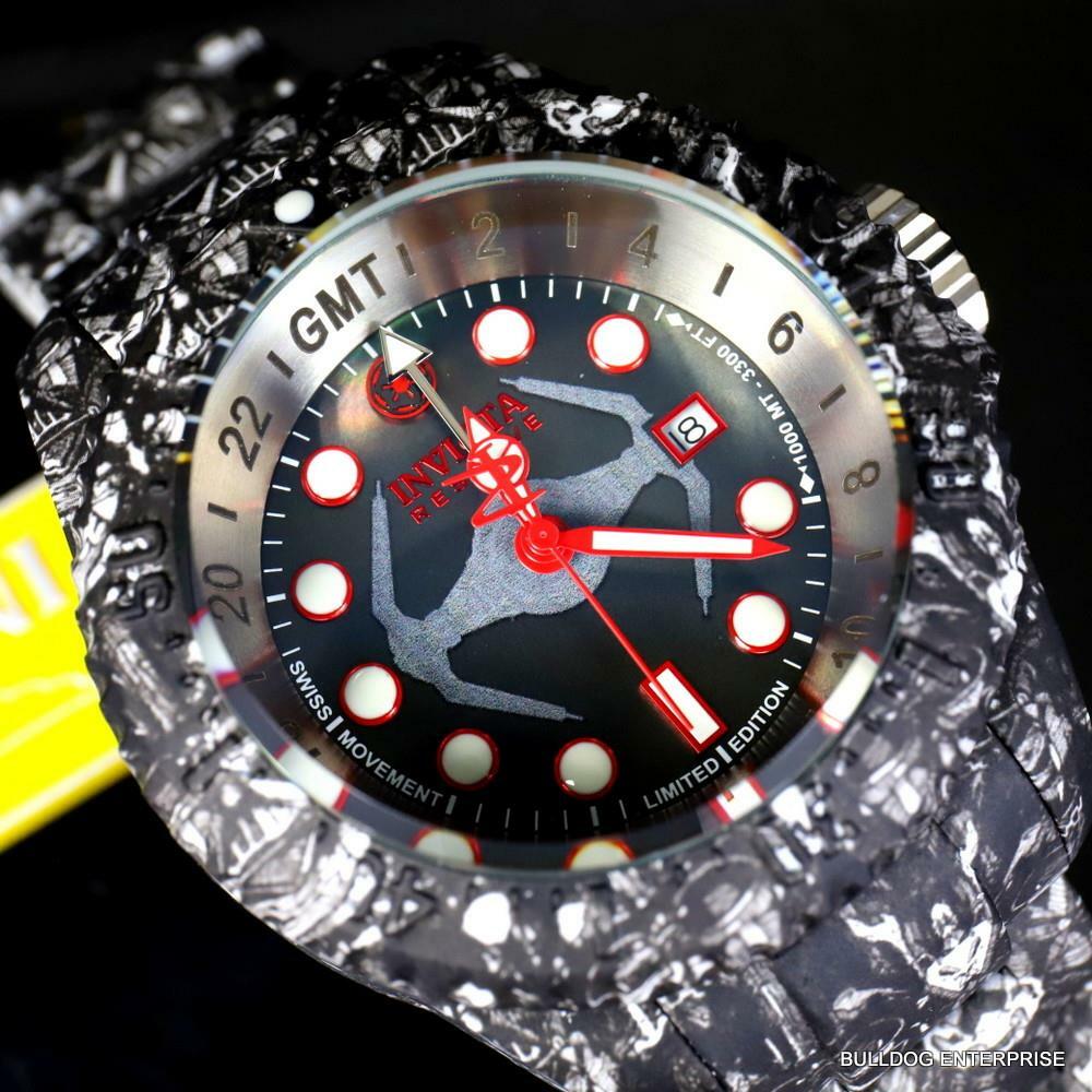 Invicta Reserve Star Wars Hydromax Galatic Empire Swiss Mvt Black Watch 52mm New