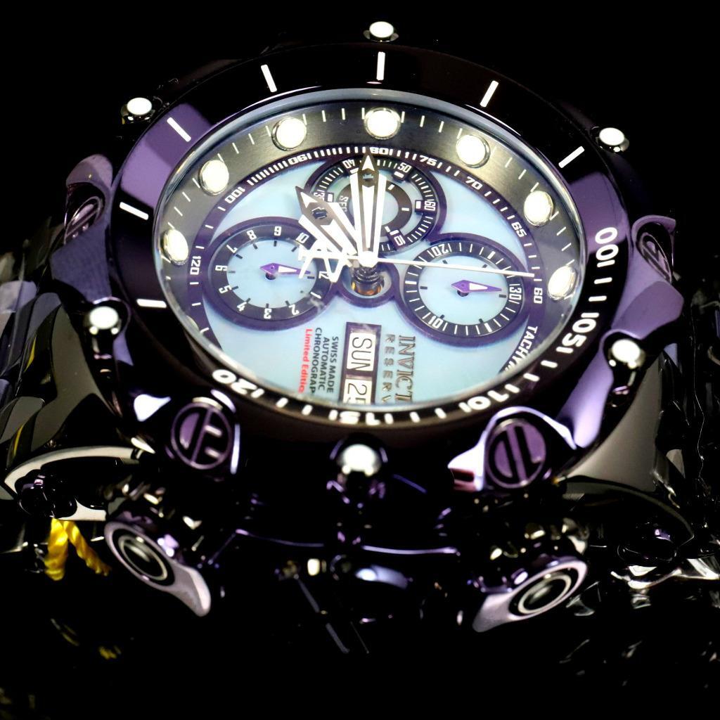 Invicta Reserve Venom Fusion Swiss Made Sellita SW500 Purple Automatic Watch