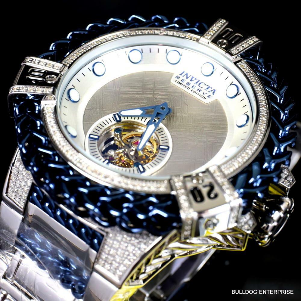 Invicta Reserve Bolt Hercules Meteorite 1.26 CTW Diamond Tourbillon Watch New